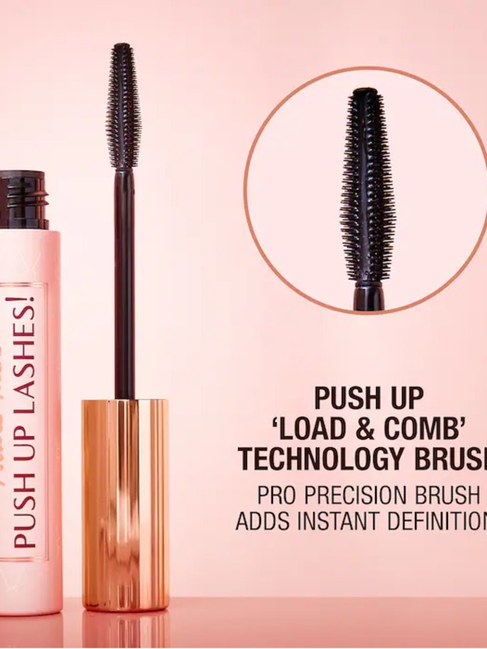 Charlotte Tilbury Pillow Talk Push Up Lashes Mascara in Super Black - Picture 4 of 7